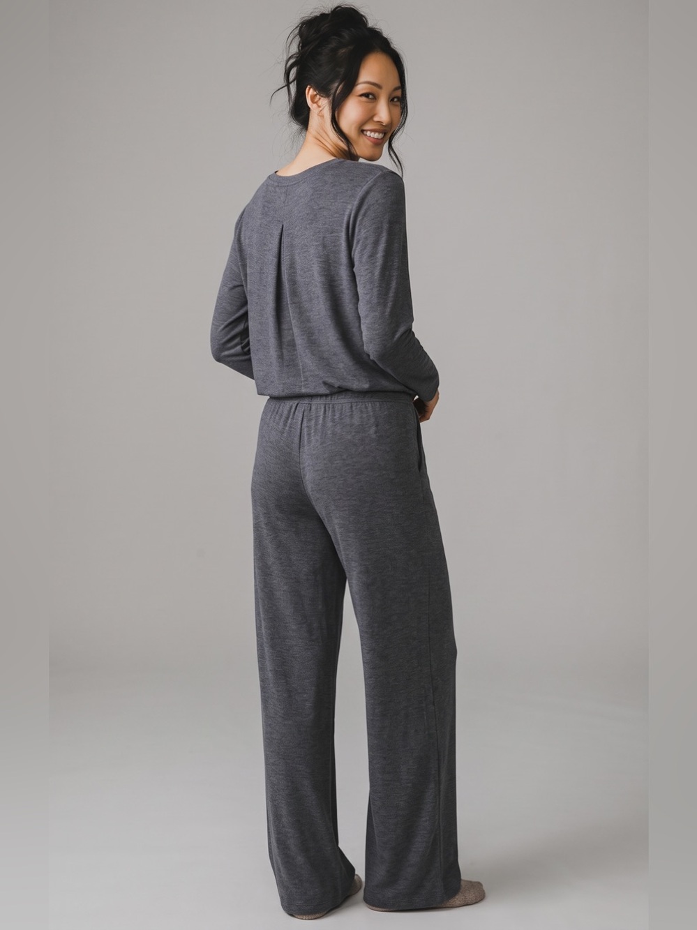 NWOT - Barbara Lesser 2pc /top & bottom loungewear outfit. Size XL EUC